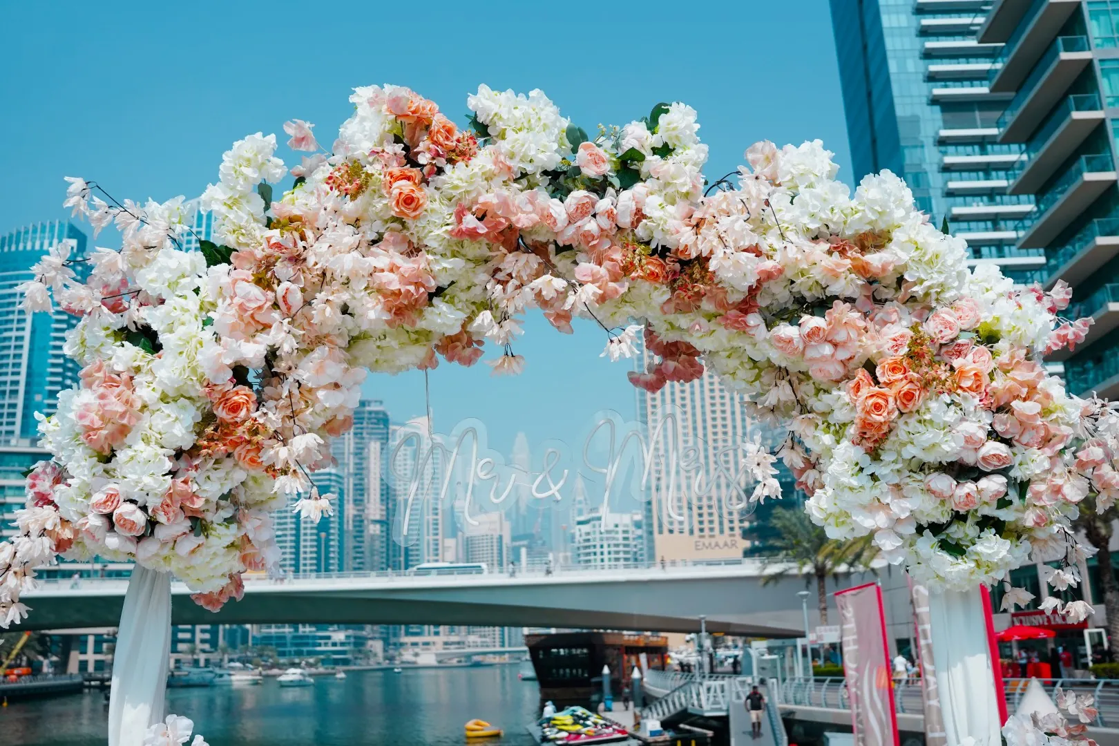 Floral backdrop