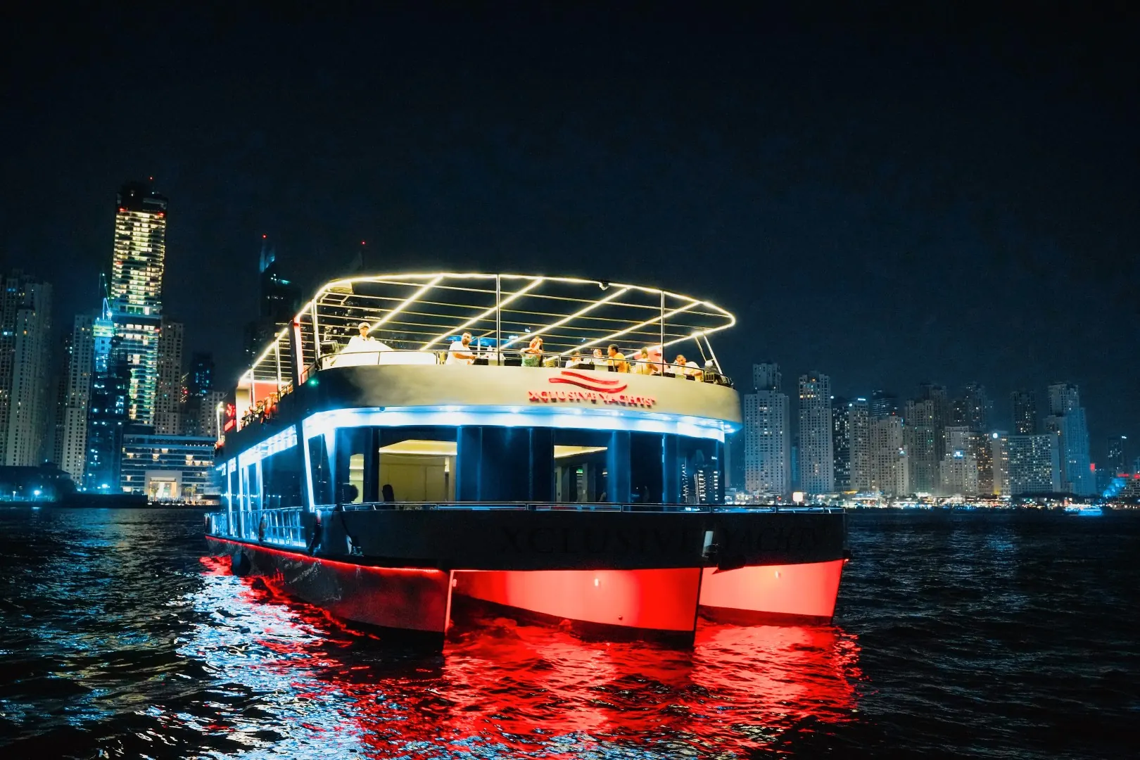 Night stern view