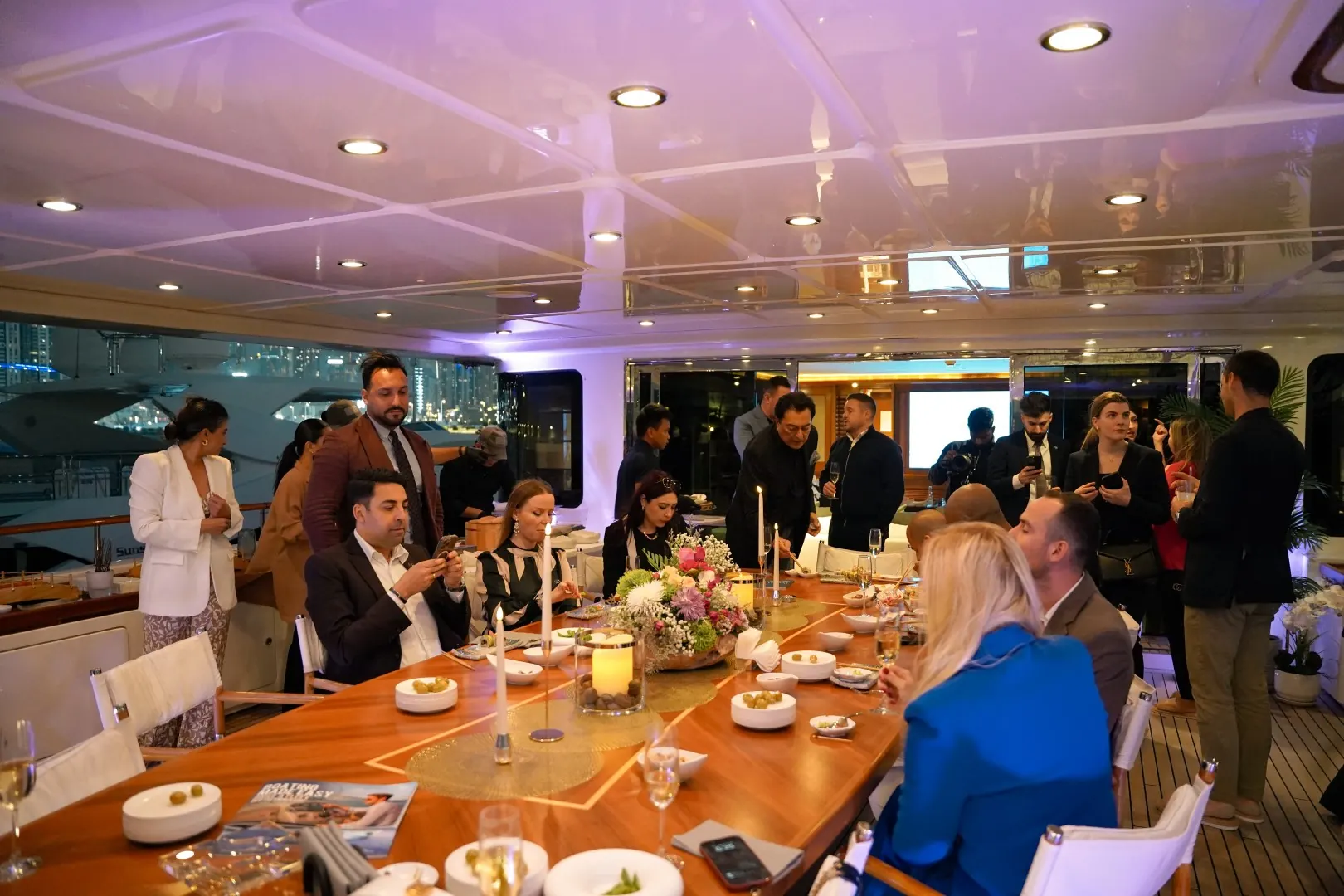 Private dinner onboard