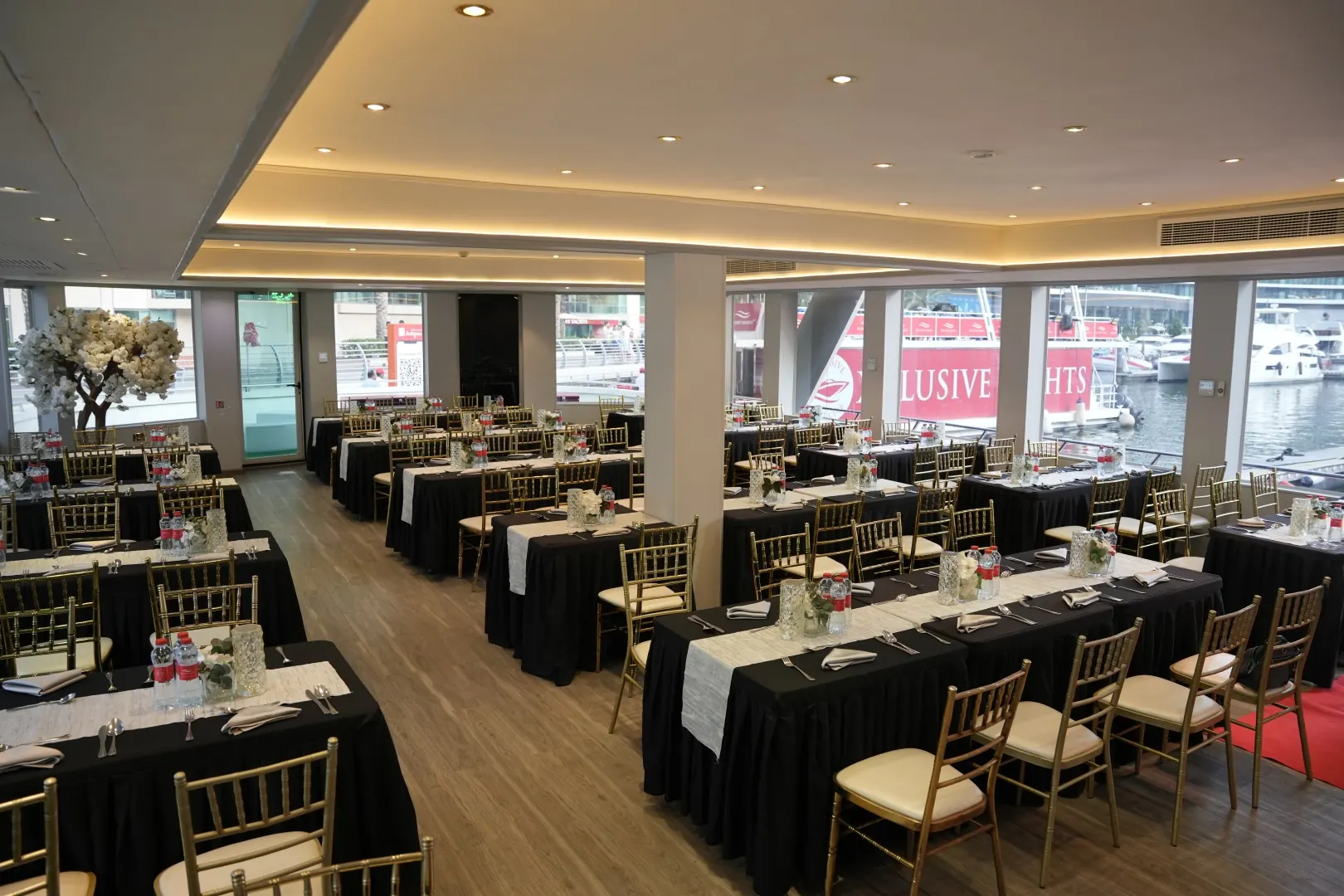 Indoor banquet room