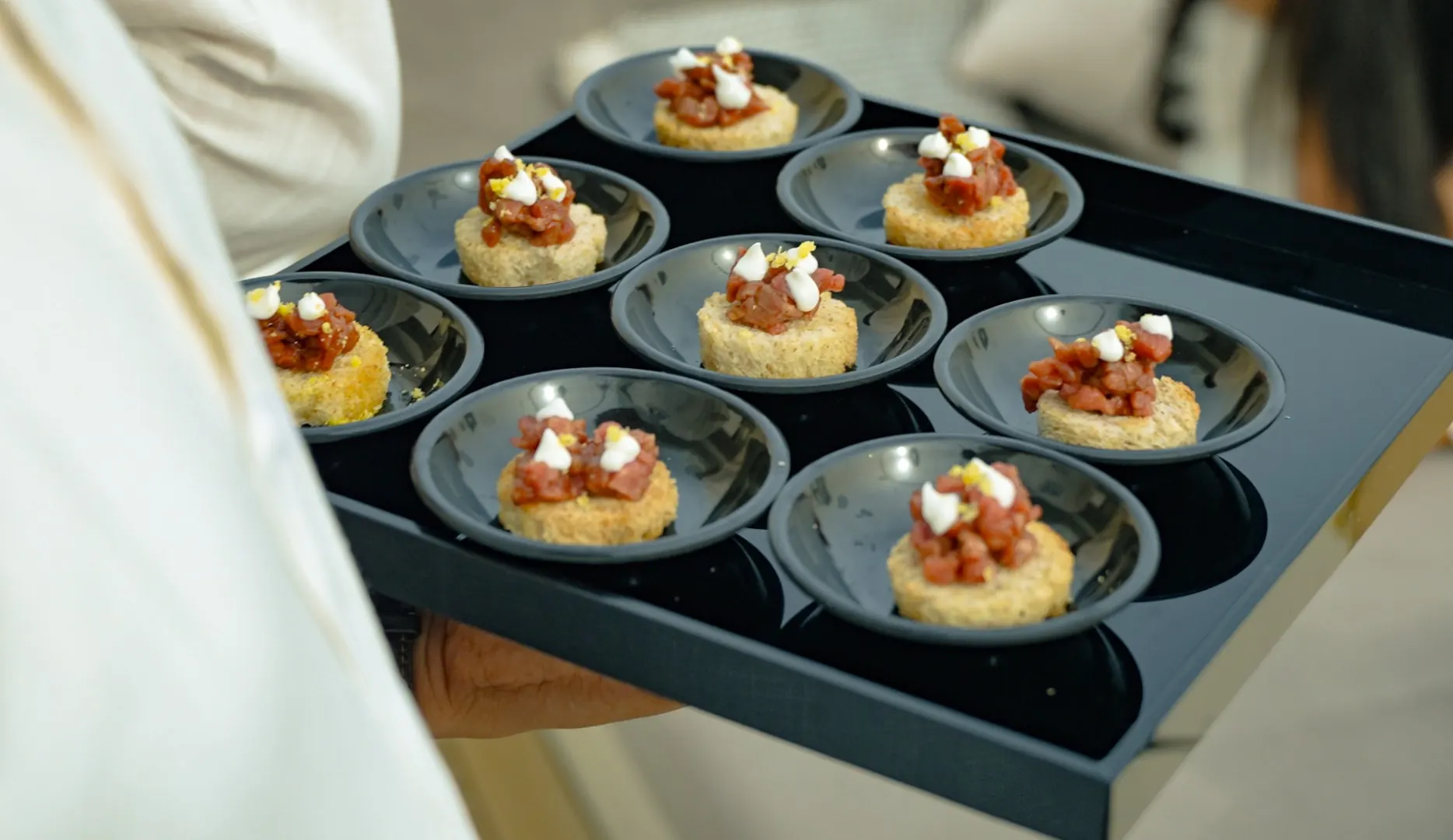 Canapé service tray
