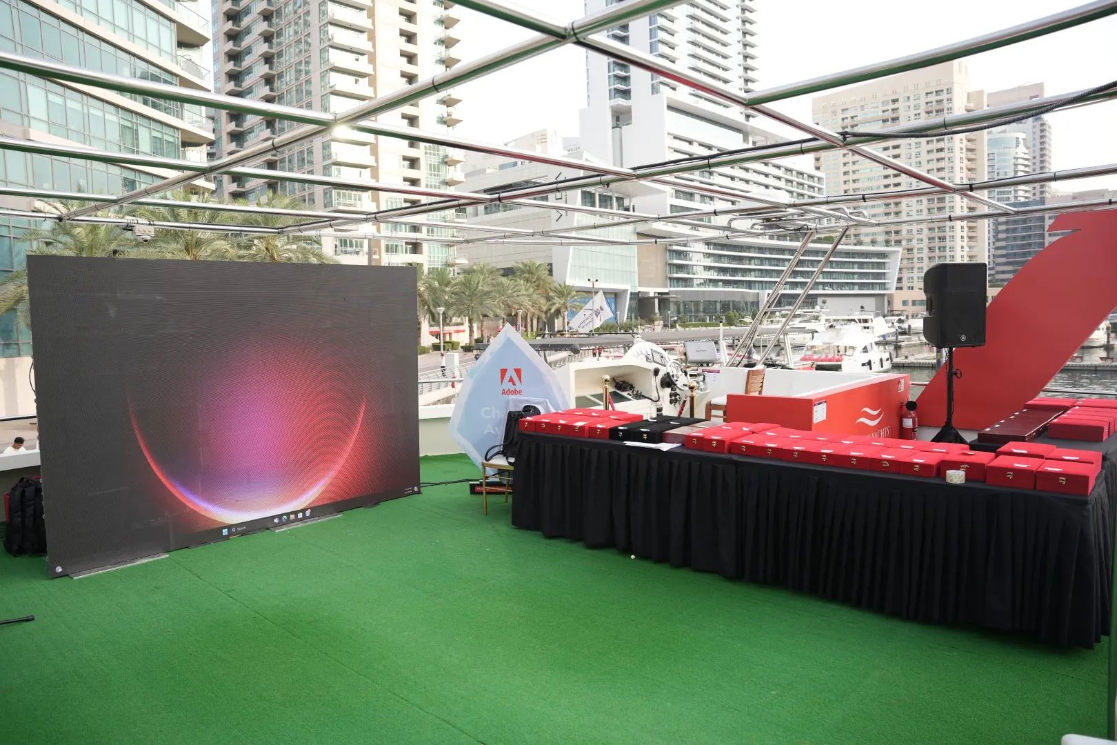 Stage and LED screen