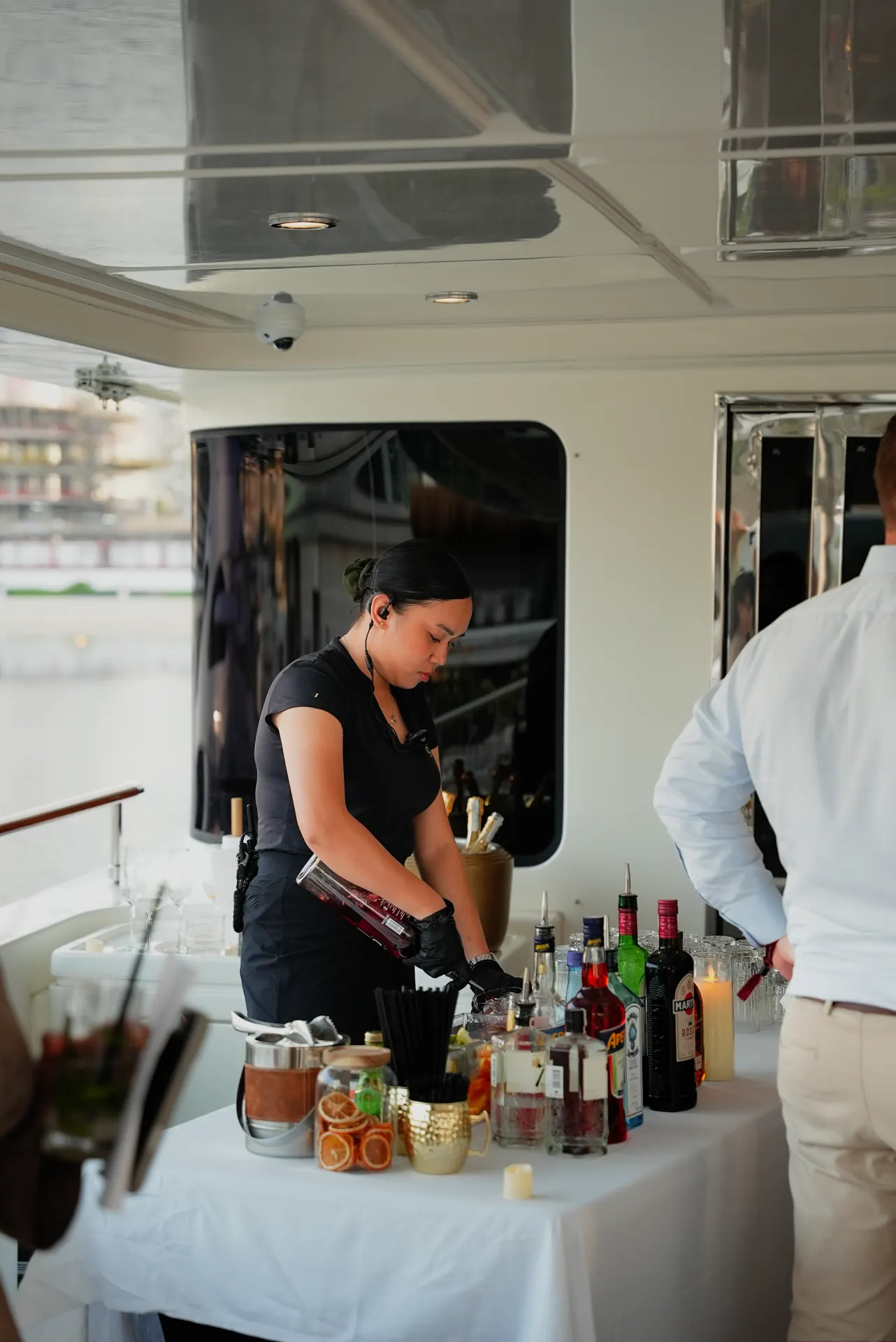 Mixologist at work