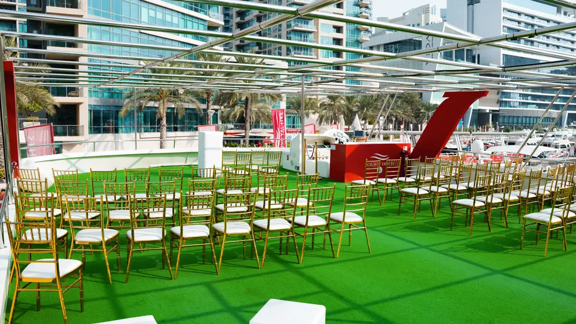 Xclusive 15 & 45 event yacht, Dubai