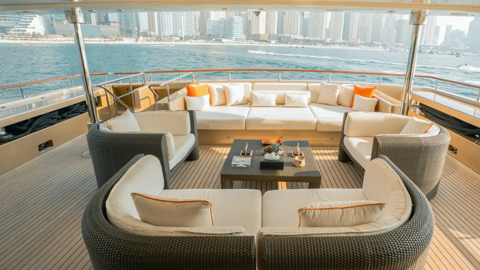 Dubai's Corporate Standard for Yacht Venue Hire & Events, Established 2006 · Dubai on a luxury yacht in Dubai